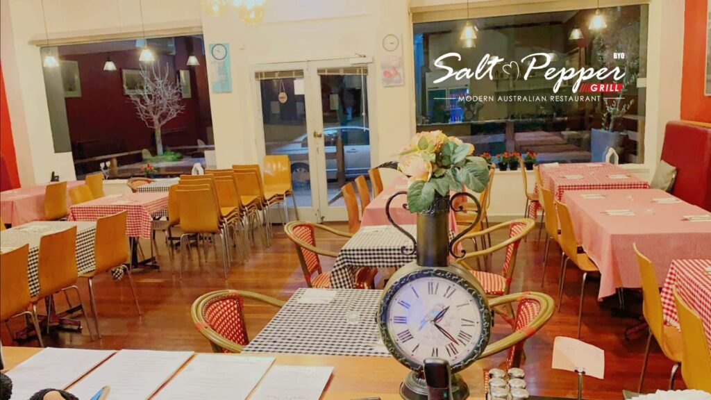 Restaurant interior Salt & Pepper Grill Kensington WA