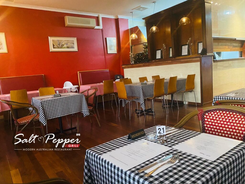 Restaurant interior Salt & Pepper Grill Kensington WA 104