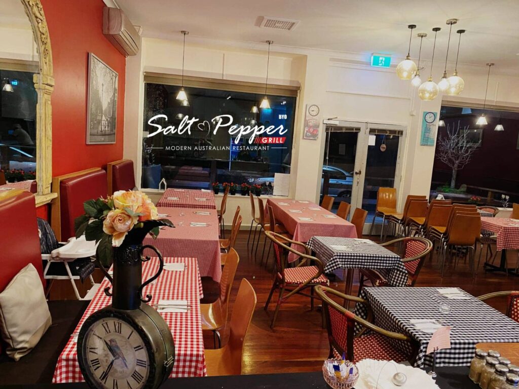Restaurant interior Salt & Pepper Grill Kensington WA 101